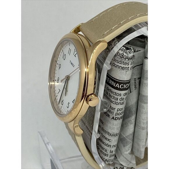 Timex TW2172400 Women's Leather Strap Analog Dial Quartz Genuine Watch RQ455 - Picture 4 of 12